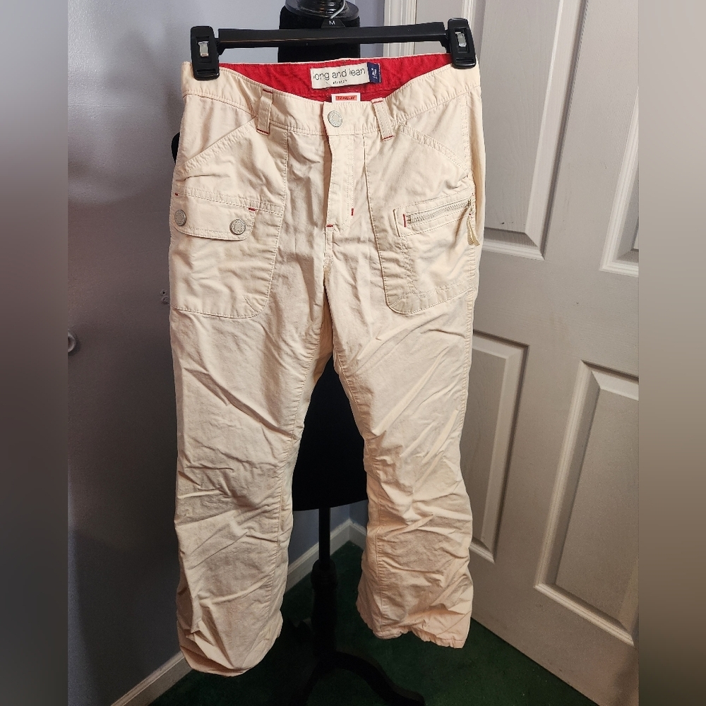 Long And Lean Stretch Gap Kids Pants Size 12 Regular Low Rise Vintage Y2K 04